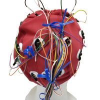 19 Channel EEG Cap with Electrodes and Leads
