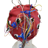19 Channel EEG Cap with Electrodes and Leads