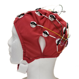 19 Channel EEG Cap with Electrodes and Leads