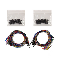 New Longer 5mm Spike EEG Disposable/Reusable Electrodes/Leads Package with 1.5 DIN Plug Assorted Colors Package, Choose Quantity & Length (FRI-2150)