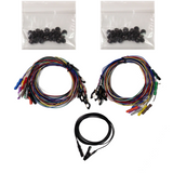 New Longer 5mm Spike EEG Disposable/Reusable Electrodes/Leads Package with 1.5 DIN Plug Assorted Colors Package, Choose Quantity & Length (FRI-2150)