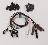 New Longer 5mm Spike EEG Disposable/Reusable Electrodes/Leads Package with 1.5 DIN Plug Assorted Colors Package, Choose Quantity & Length (FRI-2150)