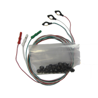 New Longer 5mm Spike EEG Disposable/Reusable Electrodes/Leads Package with 1.5 DIN Plug Assorted Colors Package, Choose Quantity & Length (FRI-2150)