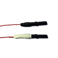 New Longer 5mm Spike EEG Disposable/Reusable Electrodes/Leads Package with 1.5 DIN Plug Assorted Colors Package, Choose Quantity & Length (FRI-2150)