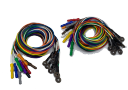 EEG Premium Solid Silver Cup AgCl Electrodes Package with 1.5 DIN Plug and Assorted Lead Colors, Choose Quantity & Length