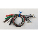 EEG Silver Cup Electrodes Package with 1.5 DIN Plug Assorted Colors Package, Choose Quantity & Length