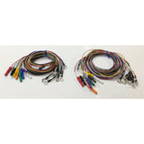 EEG Silver Cup Electrodes Package with 1.5 DIN Plug Assorted Colors Package, Choose Quantity & Length